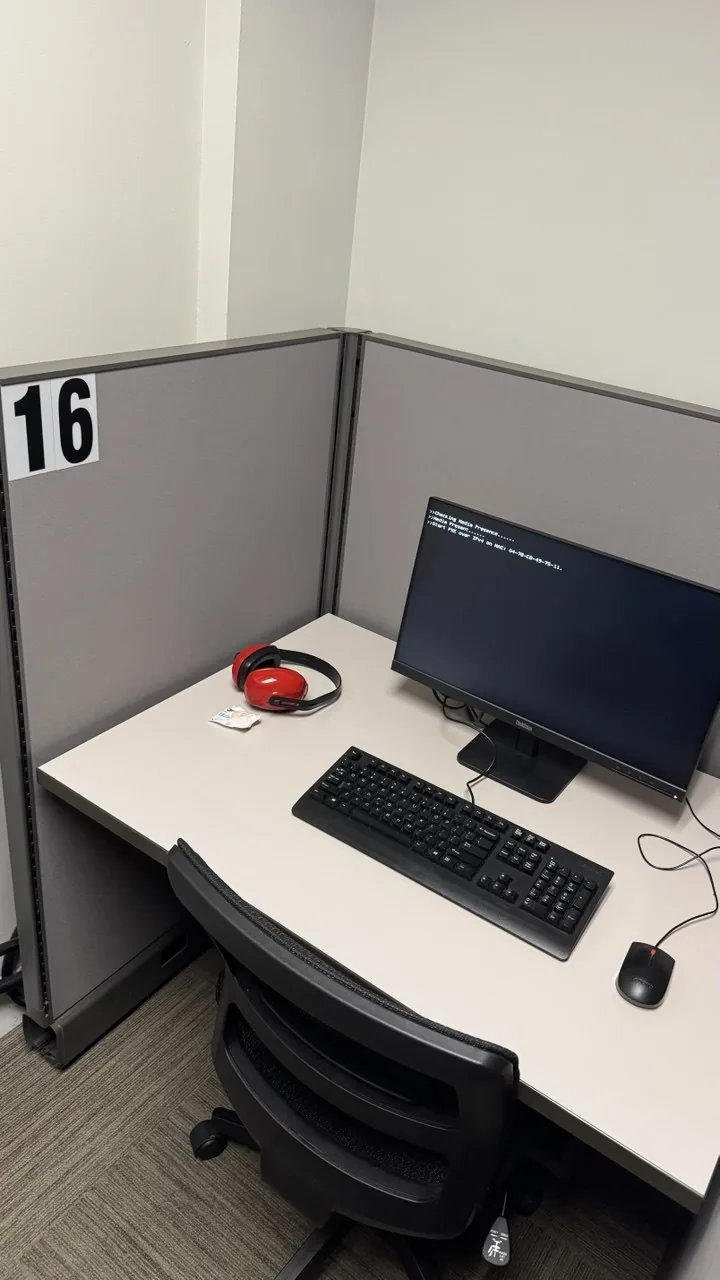Monitor stuck on a PXE network boot screen instead of loading Windows