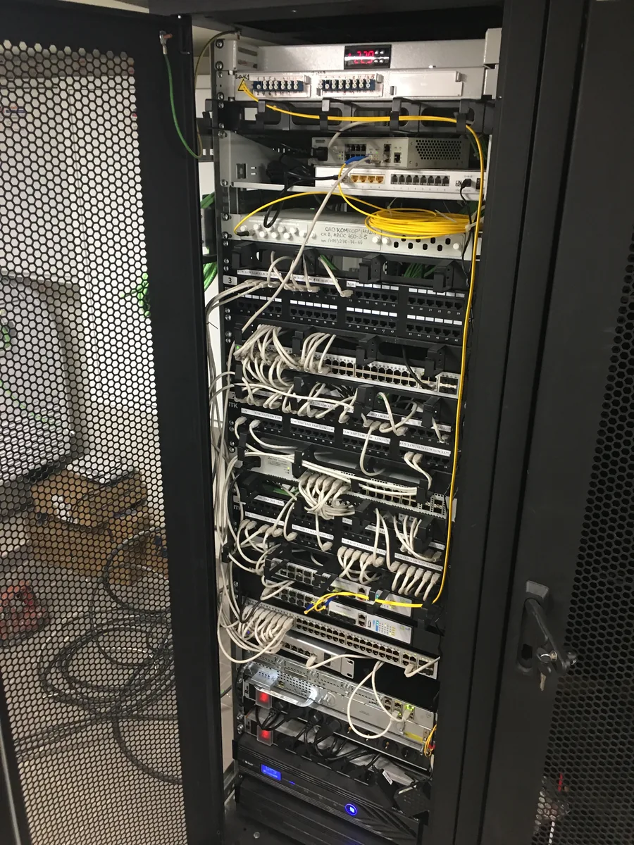 Network rack audit and patch panel work